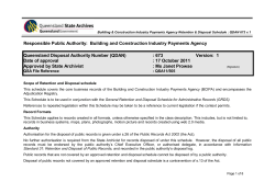 Building and Construction Industry Payments Agency Retention and