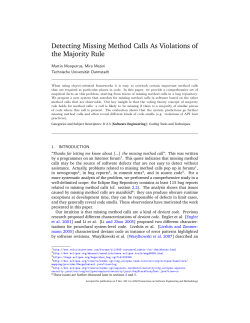 Detecting Missing Method Calls As Violations of the Majority Rule