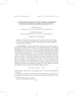 A NONSMOOTH CRITICAL POINT THEORY APPROACH TO SOME