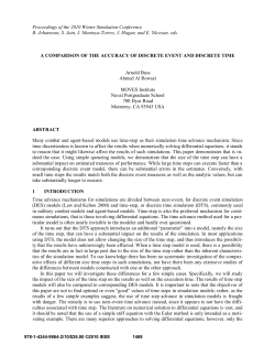 a comparison of the accuracy of discrete event and discrete time