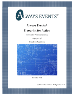 Always Events&reg; Blueprint for Action