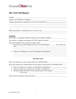 Site Visit Checklist