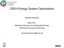 Energy System Modelling
