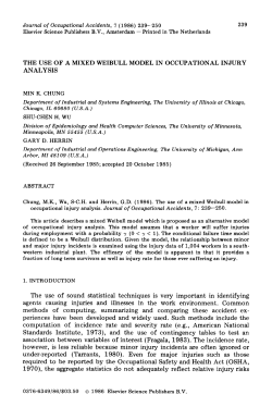 THE USE OF A MIXED WEIBULL MODEL IN