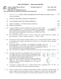 AIR UNIVERSITY Final Exam Fall 2012