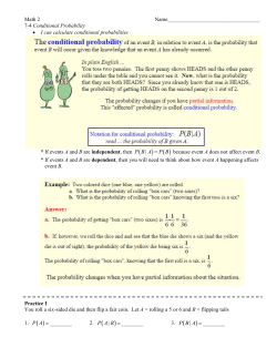 7-4 Conditional Probability