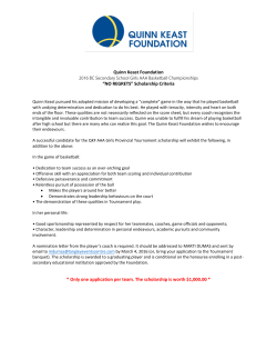 Quinn Keast Foundation - BC High School Basketball Championships