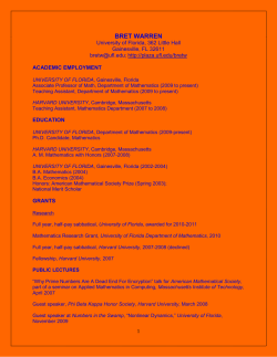 Curriculum Vitae - plaza