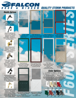 quality storm products - Falcon Door and Window