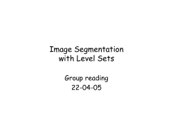 Image Segmentation with Level Sets
