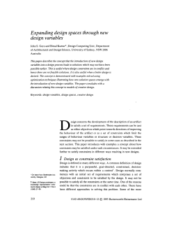 Expanding design spaces through new design variables