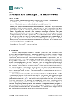Topological Path Planning in GPS Trajectory Data - ORCA