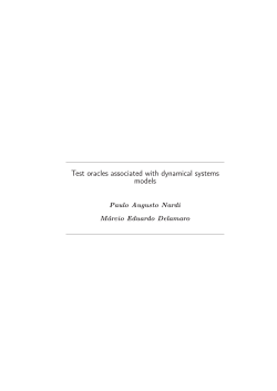 Test oracles associated with dynamical systems models - Icmc-Usp