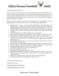 Edina Hornet Football 2017