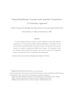 General Equilibrium Concepts under Imperfect Competition