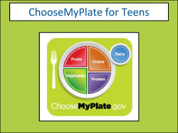 Choose My Plate Notes