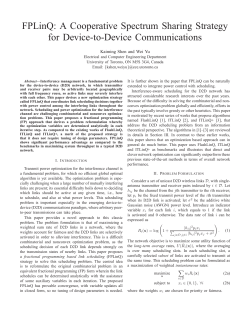FPLinQ: A Cooperative Spectrum Sharing Strategy for Device