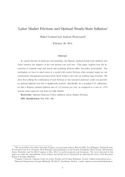 Labor Market Frictions and Optimal Steady-State Inflation