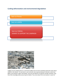 So many occasions the Maasai deplete one location of all