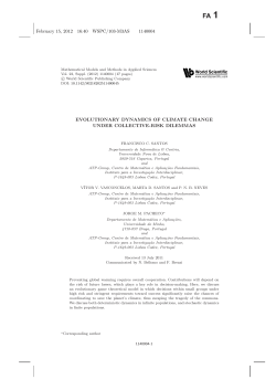 evolutionary dynamics of climate change under collective