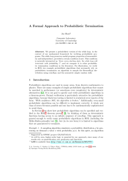 A Formal Approach to Probabilistic Termination