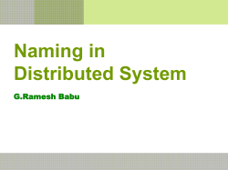 Naming in Distributed System