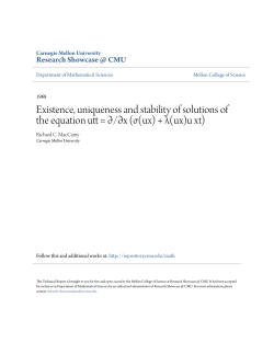 Existence, uniqueness and stability of solutions of the equation utt