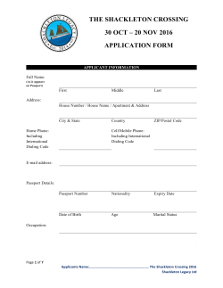 the shackleton crossing