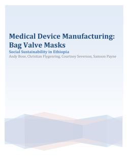 Medical Device Manufacturing: Bag Valve Masks