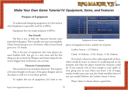Make Your Own Game Tutorial IV