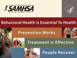 BEHAVIORAL HEALTH