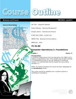 75-35-80 Computer Operations/1: Foundations