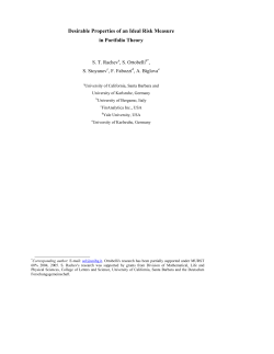 Desirable Properties of an Ideal Risk Measure in
