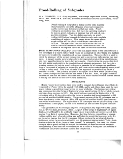 "Proof-Rolling of Suhgrades