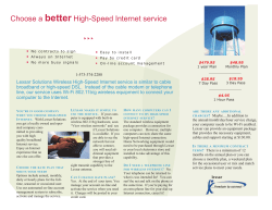 Choose a better High-Speed Internet service