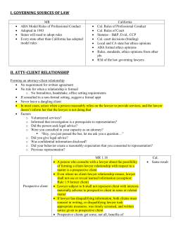 Ethical Lawyering &ndash; Dudovitz - St. Thomas More &ndash; Loyola Law School