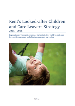 Kent`s Looked-after Children and Care Leavers Strategy