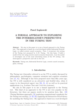 a formal approach to exploring the interrogator`s perspective in the