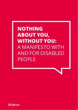 nothing about you, without you: a manifesto with