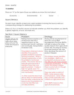 Issue Literacy Section I: Issue Literacy Issue Problem Strategy