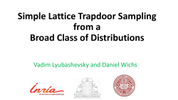 Simple Lattice Trapdoor Sampling from a Broad Class of Distributions