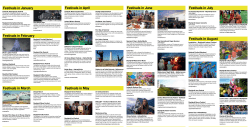 Festivals in January Festivals in April Festivals in