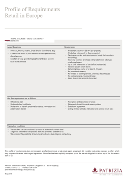 PowerPoint-Pr&auml;sentation - PATRIZIA Immobilien AG