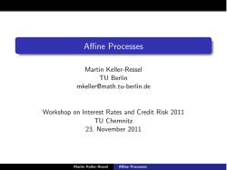 Affine Processes