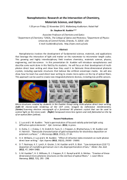 structures from a single, thick photopolymer film. Such strong 3D