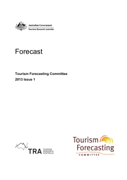 TFC Forecast - Tourism Research Australia