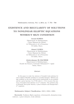 existence and regularity of solutions to nonlinear elliptic