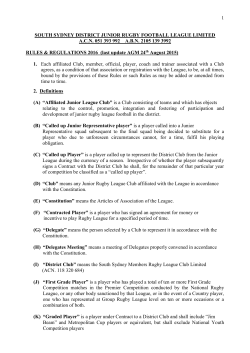 2016 RULES following 2016 EOGM