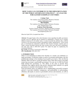 how taxes can contribute to the implementation of the public