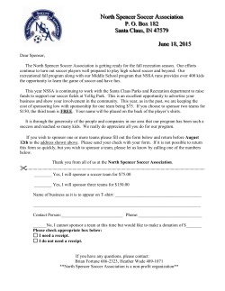 North Spencer Soccer Association